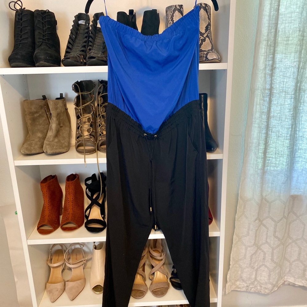 Express color block  jumpsuit